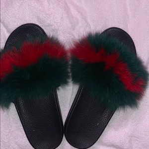 Gucci Fur Slides